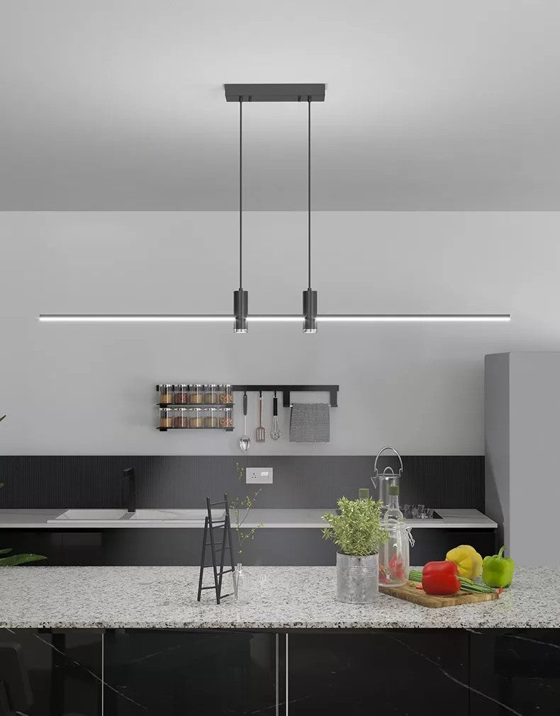 'Two Strips and Spots' Dining Table Chandelier