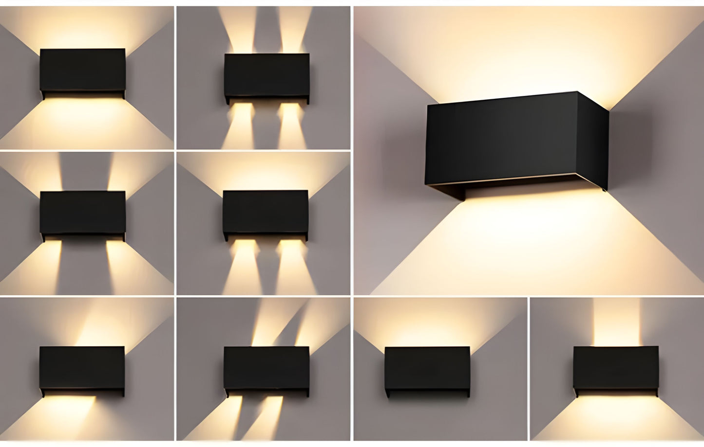 'Box' Customisable Beam LED Wall Light