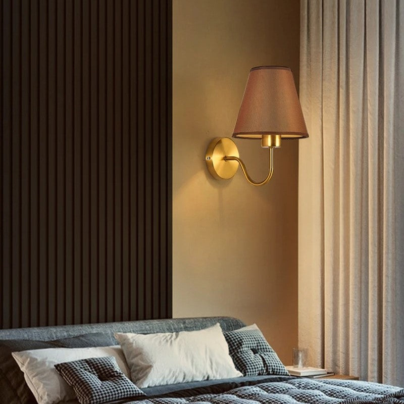 'Fabric' Shaded Wall Light