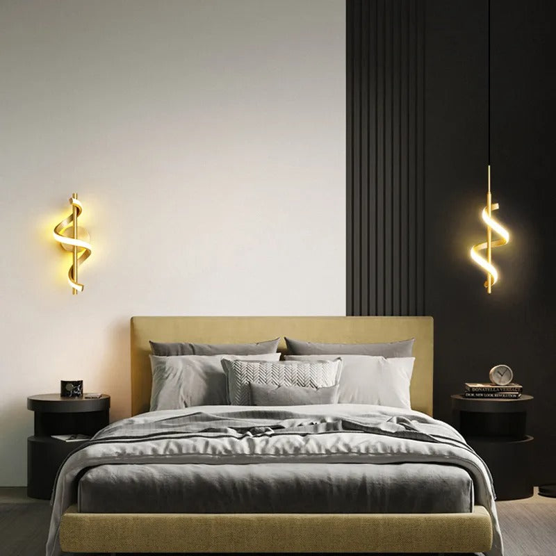 'Spiral' LED Wall Light