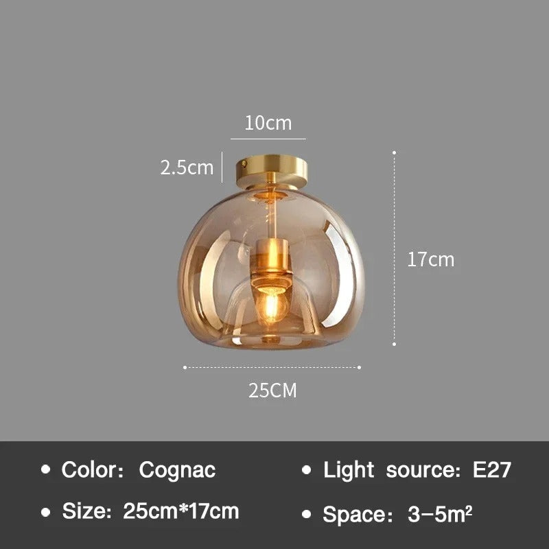 'Concavity' Decorative Glass Ceiling Light