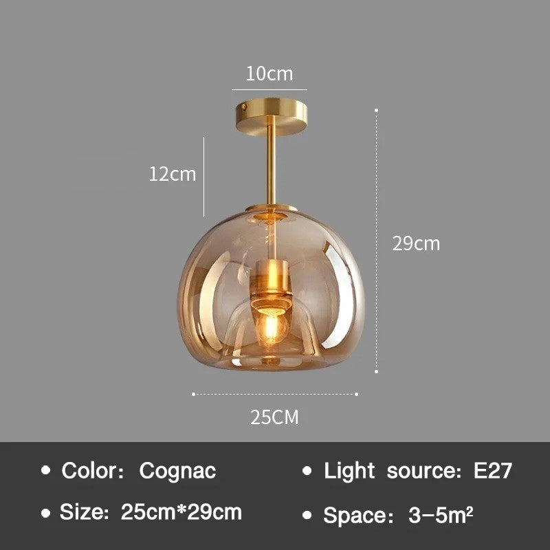 'Concavity' Decorative Glass Ceiling Light