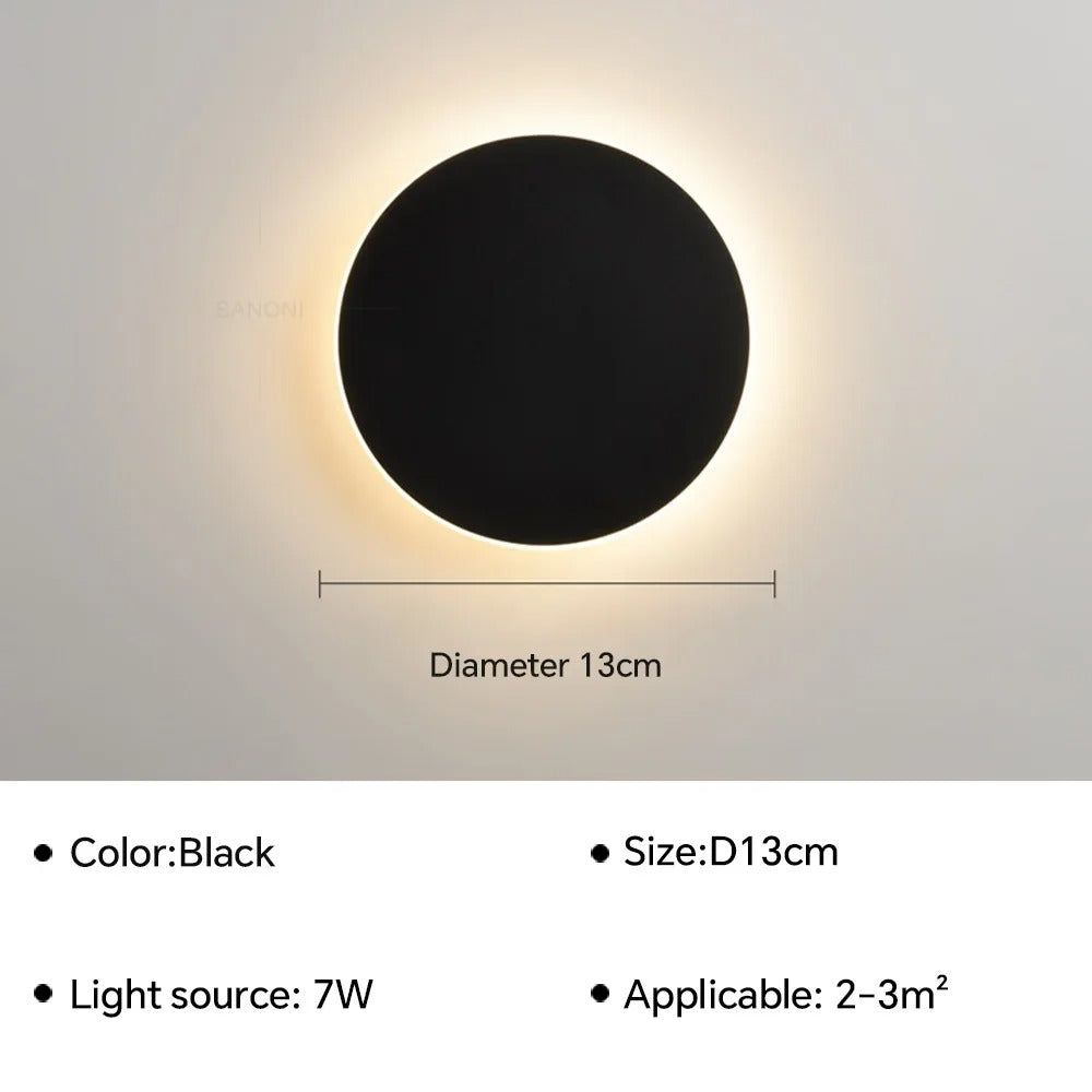 'Circle' Backlit LED Wall Light