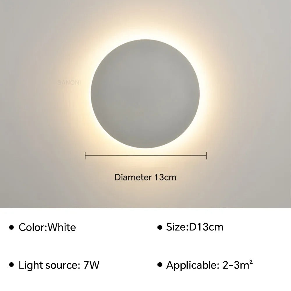 'Circle' Backlit LED Wall Light