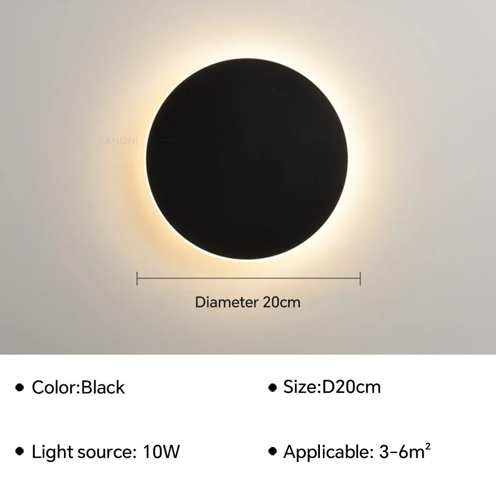 'Circle' Backlit LED Wall Light