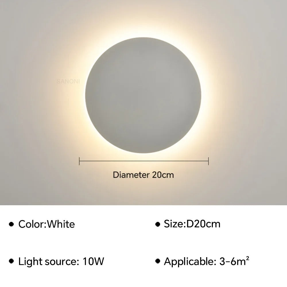 'Circle' Backlit LED Wall Light