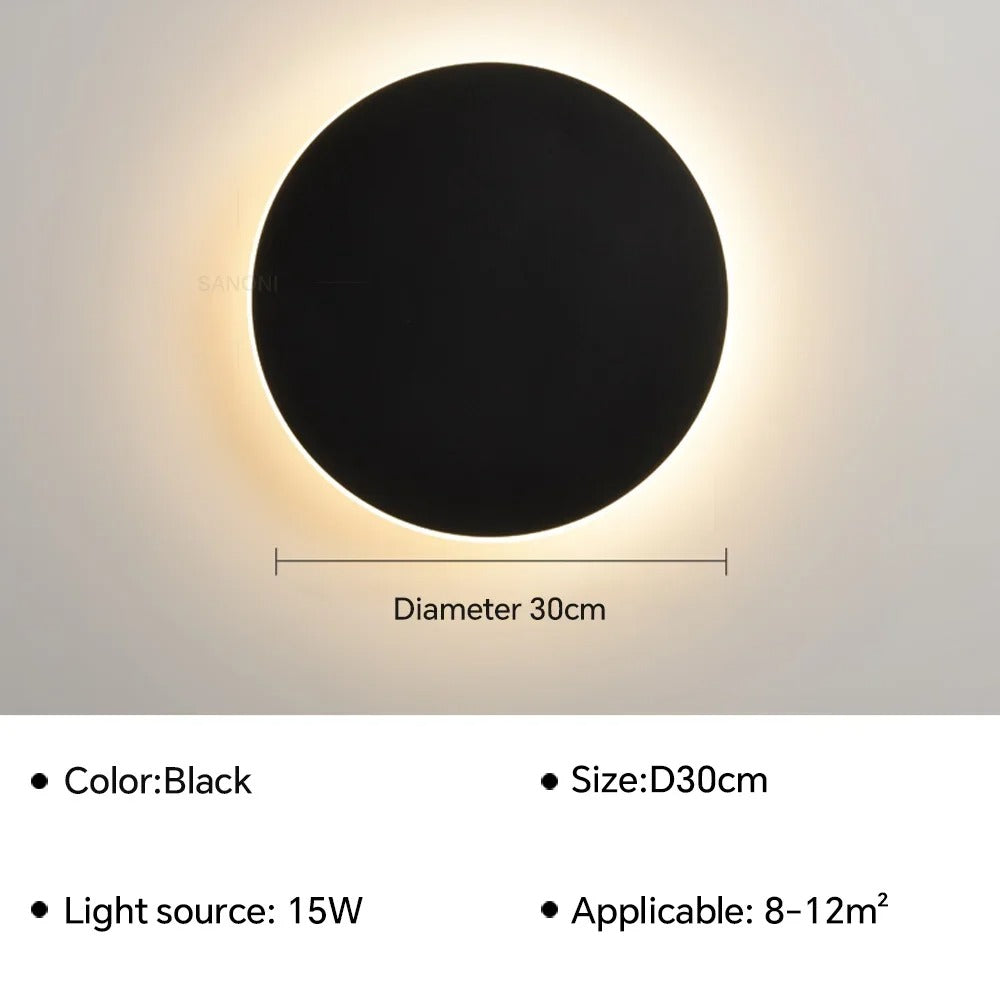 'Circle' Backlit LED Wall Light