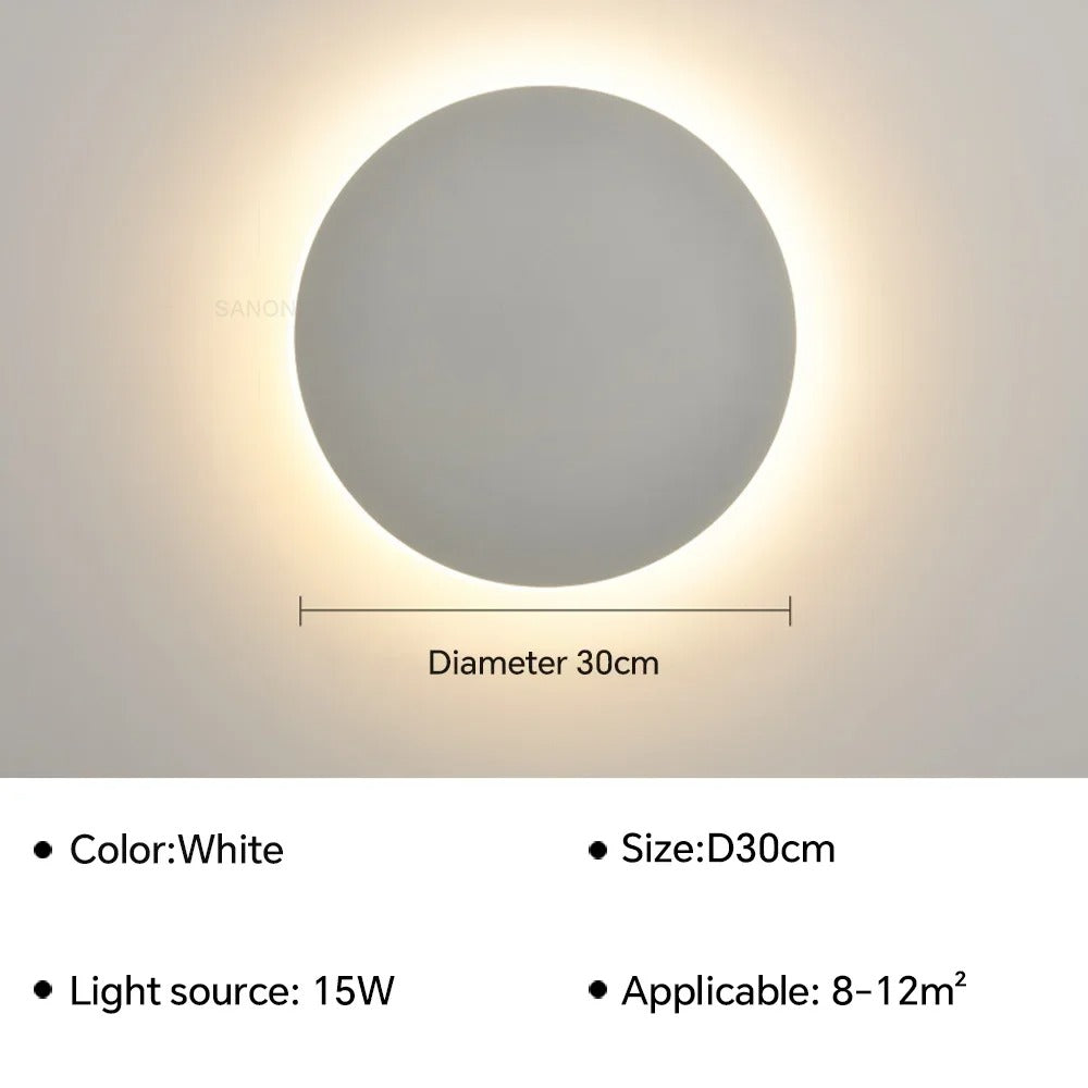 'Circle' Backlit LED Wall Light